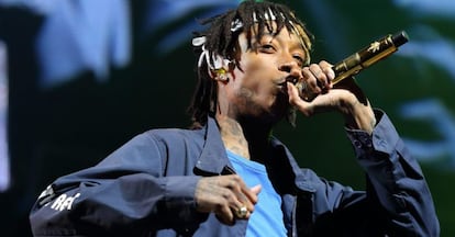 El artista estadounidense de hip hop Wiz Khalifa. 