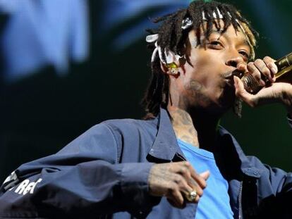 El artista estadounidense de hip hop Wiz Khalifa. 