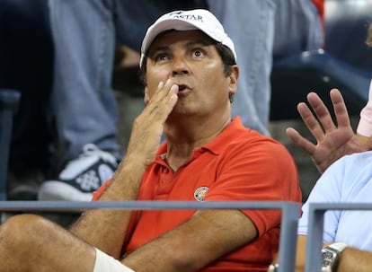 Toni Nadal, durante un partido.