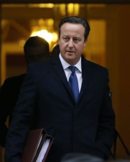 El primer ministre britànic, David Cameron, a Downing Street.