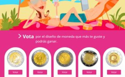 Imagen de la página web de la Comisión Europea para la votación.