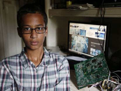 Ahmed Mohamed, a la casa on viu a Irving, Texas.