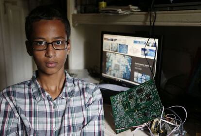 Ahmed Mohamed, em sua casa em Irving, Texas.