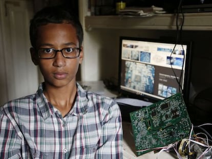 Ahmed Mohamed, em sua casa em Irving, Texas.