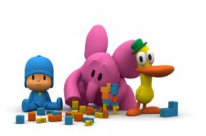 Pocoy&oacute;, Elly y Pato, protagonistas de la serie.