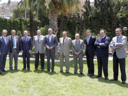 Fabra con empresarios en Alicante