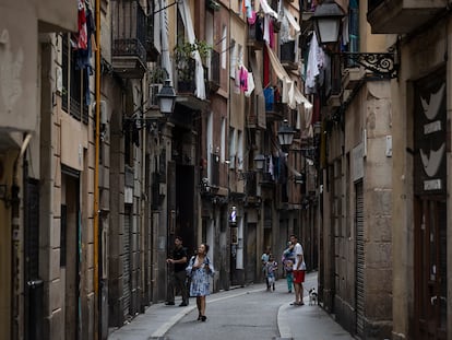 Una de las zonas del barrio del Raval de Barcelona que el censo de viviendas de alquiler señala entre las que tienen más alquiler de España.