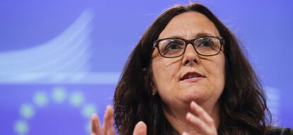 La comisaria europea de Comercio, Cecilia Malmstr&ouml;m, 