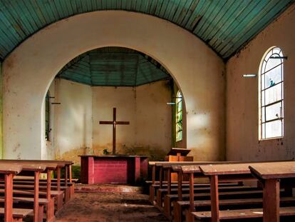 Unas iglesia abandonada en Rio Grande do Sul (Brasil).