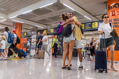 Vista del aeropuerto de Son Sant Joan, en Palma de Mallorca.