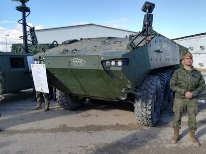 Prototipo del blindado 8x8 Dragón en noviembre pasado en San Gregorio (Zaragoza).