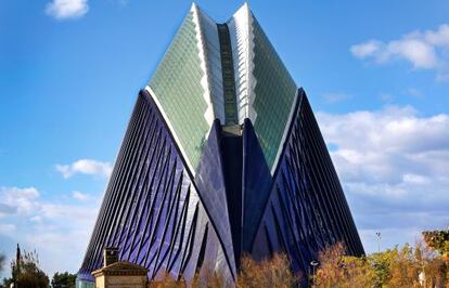 El edificio del Ágora en la Ciudad de las Artes y las Ciencias de Valencia.