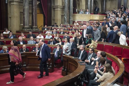 El hemicilde del Parlamento 