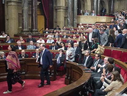 El hemicilde del Parlamento 