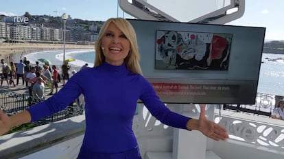 Cayetana Guillén Cuervo presenta en La 2 Atención, obras, desde el festival de San Sebastián de 2023