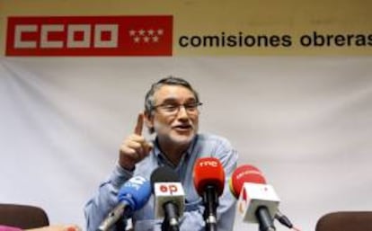 El secretario de Organización y Comunicación de CCOO, Fernando Lezcano. EFE/Archivo