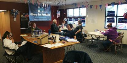 La sede del Partido Demócrata en Billings (Montana).