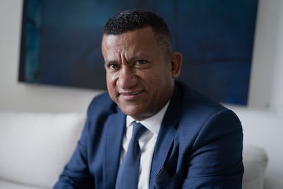 Luis Alfonso Escobar, gobernador de Nariño, en Bogotá, el 17 de julio de 2025.
