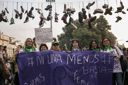 Marcha #NiUnaMenos en Buenos Aires, el 3 de junio de 2016.