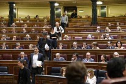 Vista parcial del hemiciclo del Congreso de los Diputados. EFE/archivo