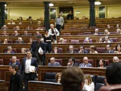 Vista parcial del hemiciclo del Congreso de los Diputados. EFE/archivo