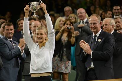 La tenista Eugenie Bouchard en Wimbledon de 2012.