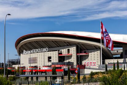 Estadio Metropolitano con el nombre de Cívitas, en una foto de archivo, antes de rebautizarse como Riyadh Air.