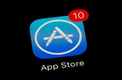 Logo de la App Store de Apple.