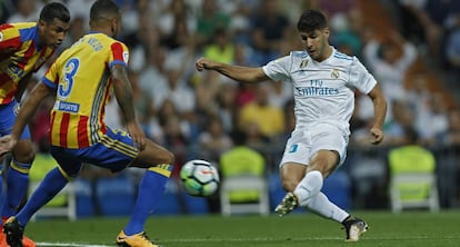 Asensio marca el 1-0.