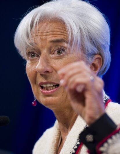 La directora gerente del FMI, Christine Lagarde.