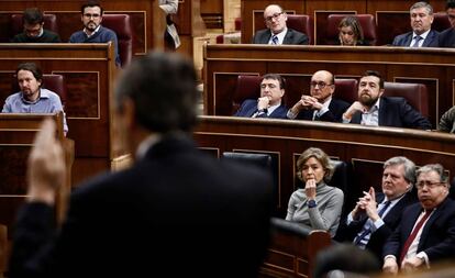 Rafael Hernando, durante un pleno del Congreso (foto de archivo).