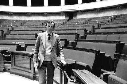 Michel Barnier, en la Asamblea Nacional, en París, en 1978.