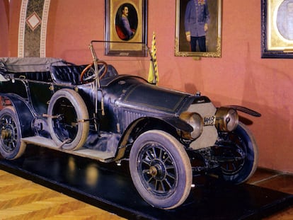 El coche en el que viajaba el archiduque Francisco Fernando cuando lo mataron en Sarajevo.