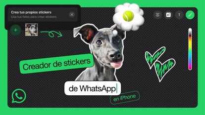 Opciones stickers WhatsApp