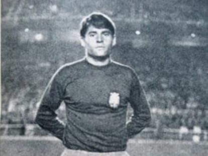 Enrique Lora, con la selección española.