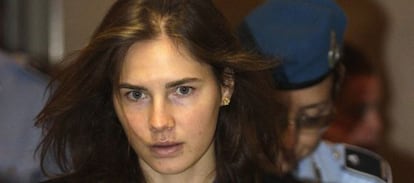 La estadounidense Amanda Knox, absuelta del asesinato de su compañera de piso Meredith Kercher en noviembre de 2007