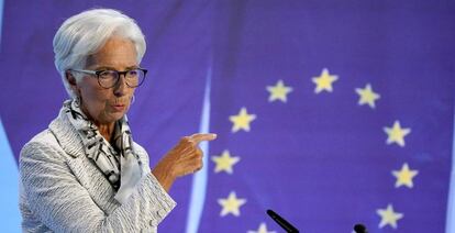 Christine Lagarde, presidenta del BCE, en rueda de prensa el pasado 8 de septiembre