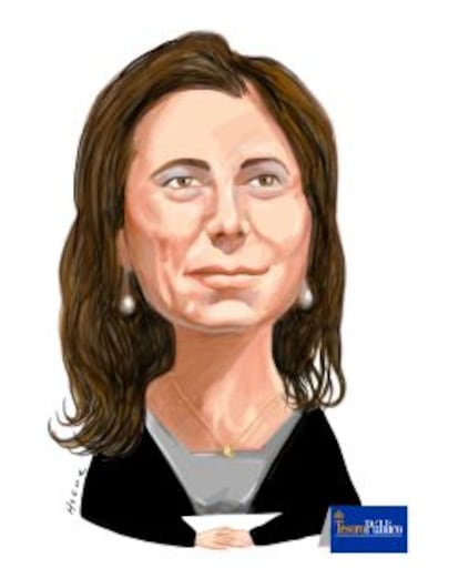 Caricatura de Rosa Mar&iacute;a S&aacute;nchez-Yebra, nueva secretaria general del Tesoro.