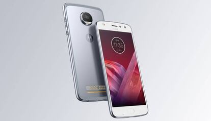 Moto Z2 Play de color gris