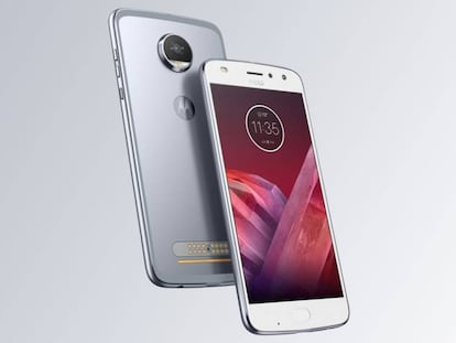 Moto Z2 Play de color gris