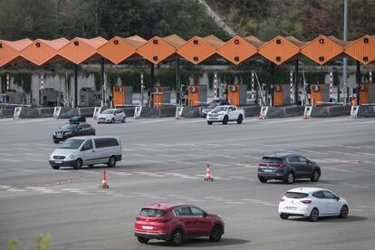 El peaje de Martorell de la autopista AP-7.