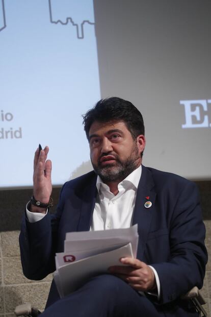 Carlos Sánchez Mato (Madrid en Pie), durante el debate.