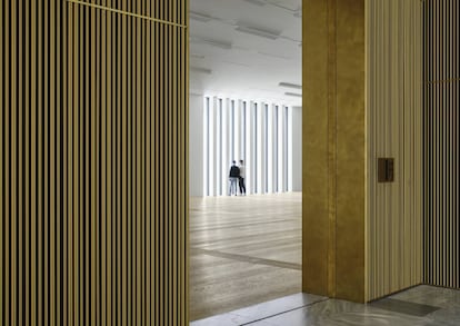 Una de las salas de exposición del nuevo edificio del museo Kunsthaus, en Zúrich, proyectado por David Chipperfield.