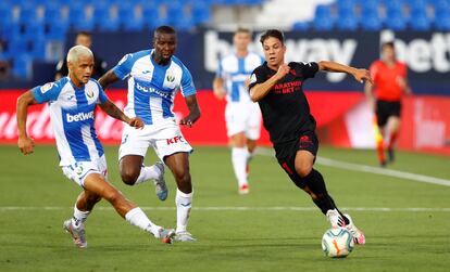 Oliver Torres durante el partido ante el Leganés.