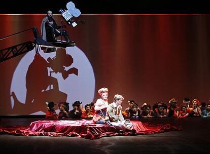 Ensayo del montaje <i>La carrera del libertino,</i> en el Teatro Real de Madrid.