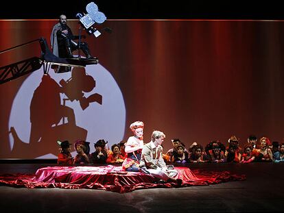 Ensayo del montaje <i>La carrera del libertino,</i> en el Teatro Real de Madrid.