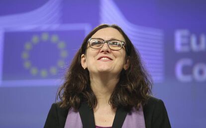 La comisaria europea de Comercio, Cecilia Malmstr&ouml;m.