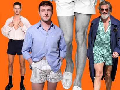 We present, thighs. To be exact, those belonging to Manu Ríos, a Dolce & Gabbana model, and Chris Pine.