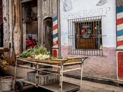 A vegetable stand in Havana.