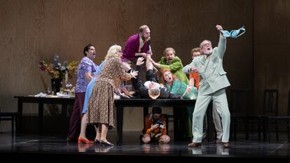Un momento de ‘Gianni Schicchi’, el pasado viernes, 3 de mayo, en la Ópera Nacional de Países Bajos.